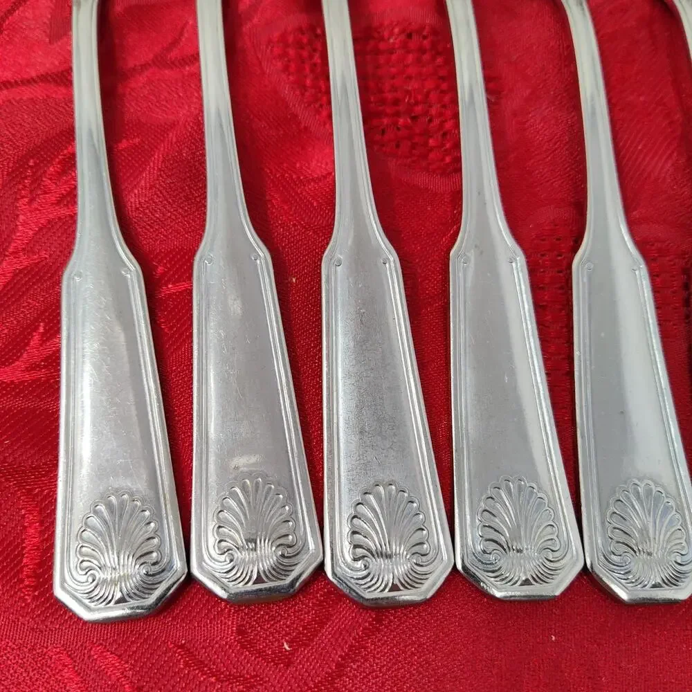 7X DF Colonial Shell Stainless Dinner Forks Korea
